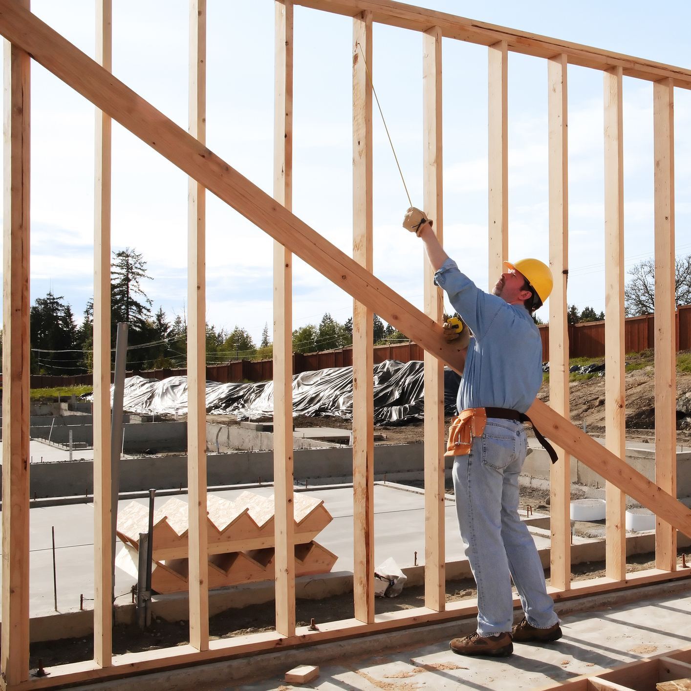A new home under construction in Canterbury